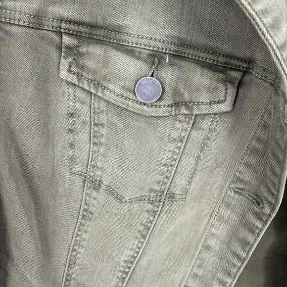 Liverpool Los Angeles Temma Denim Jacket in olive night green color XL - Picture 14 of 16